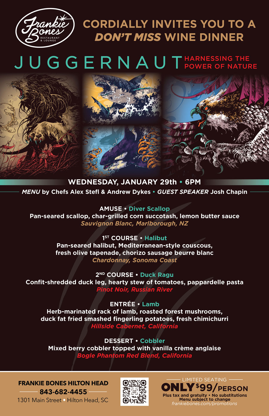 01.2025_FB_JuggernautWineDinner_11x17_QR